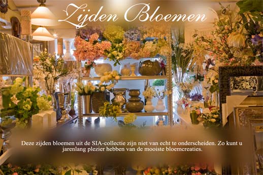 zijden bloemen, bloemcreaties